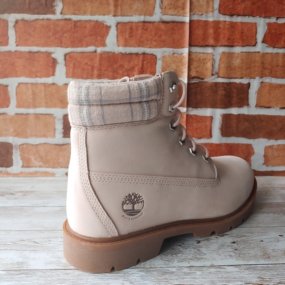 Timberland Linden Wood 6” Wp Boot Women’s Light Pink Nubuck - Picture 2 of 6